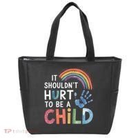 It Shouldn't Hurt To Be A Child Abuse Prevention Awareness  Tote Bag thumb 0