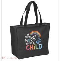 It Shouldn't Hurt To Be A Child Abuse Prevention Awareness  Tote Bag thumb 2
