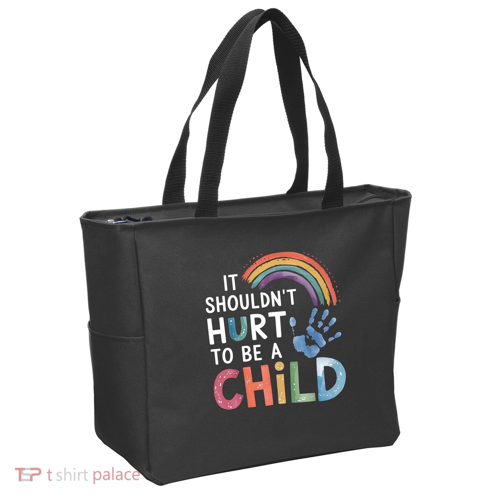 It Shouldn't Hurt To Be A Child Abuse Prevention Awareness  Tote Bag