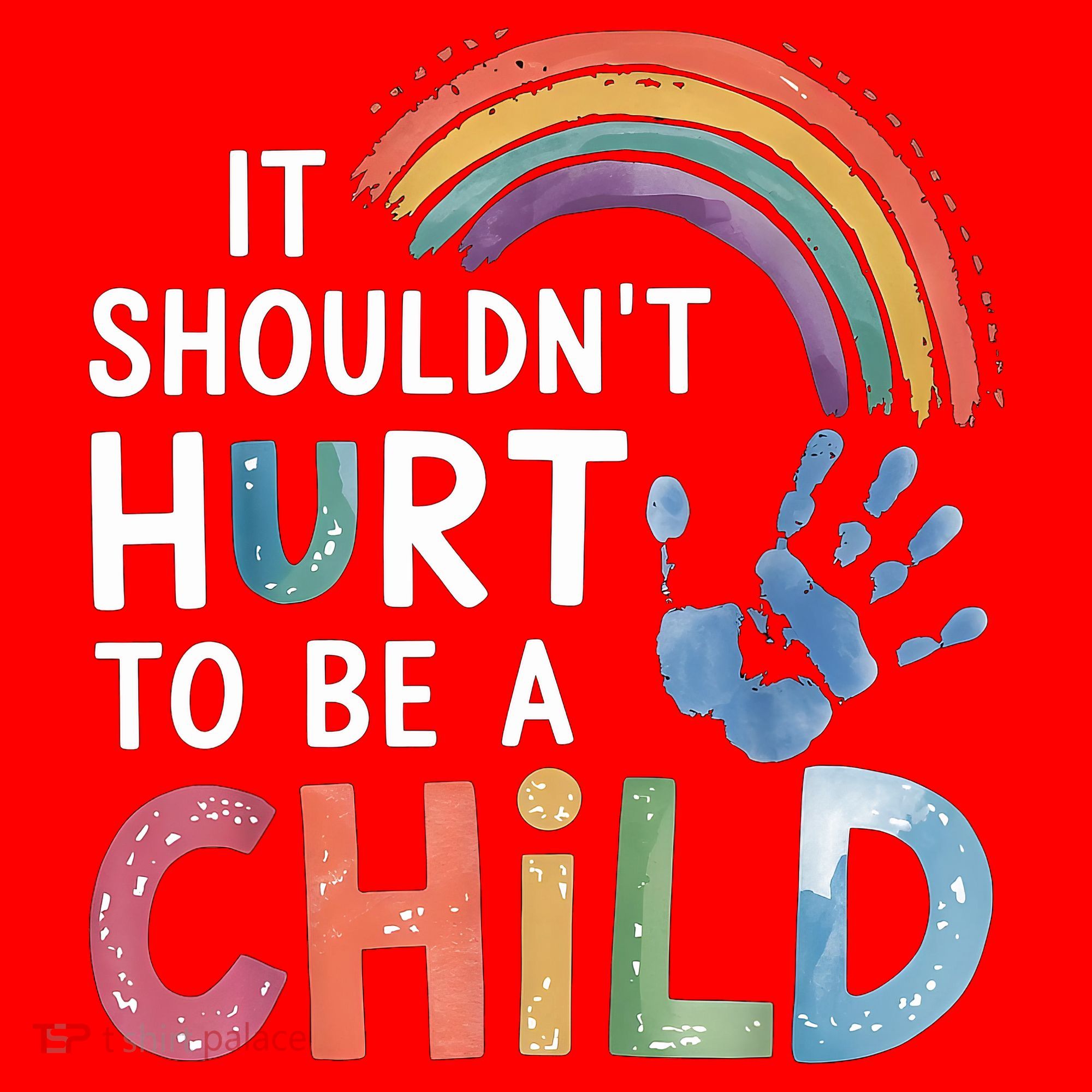 It Shouldn't Hurt To Be A Child Abuse Prevention Awareness  Santa Hat