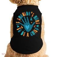 It Shouldnt Hurt To Be A Child Abuse Prevention Awareness Doggie Tank thumb 0