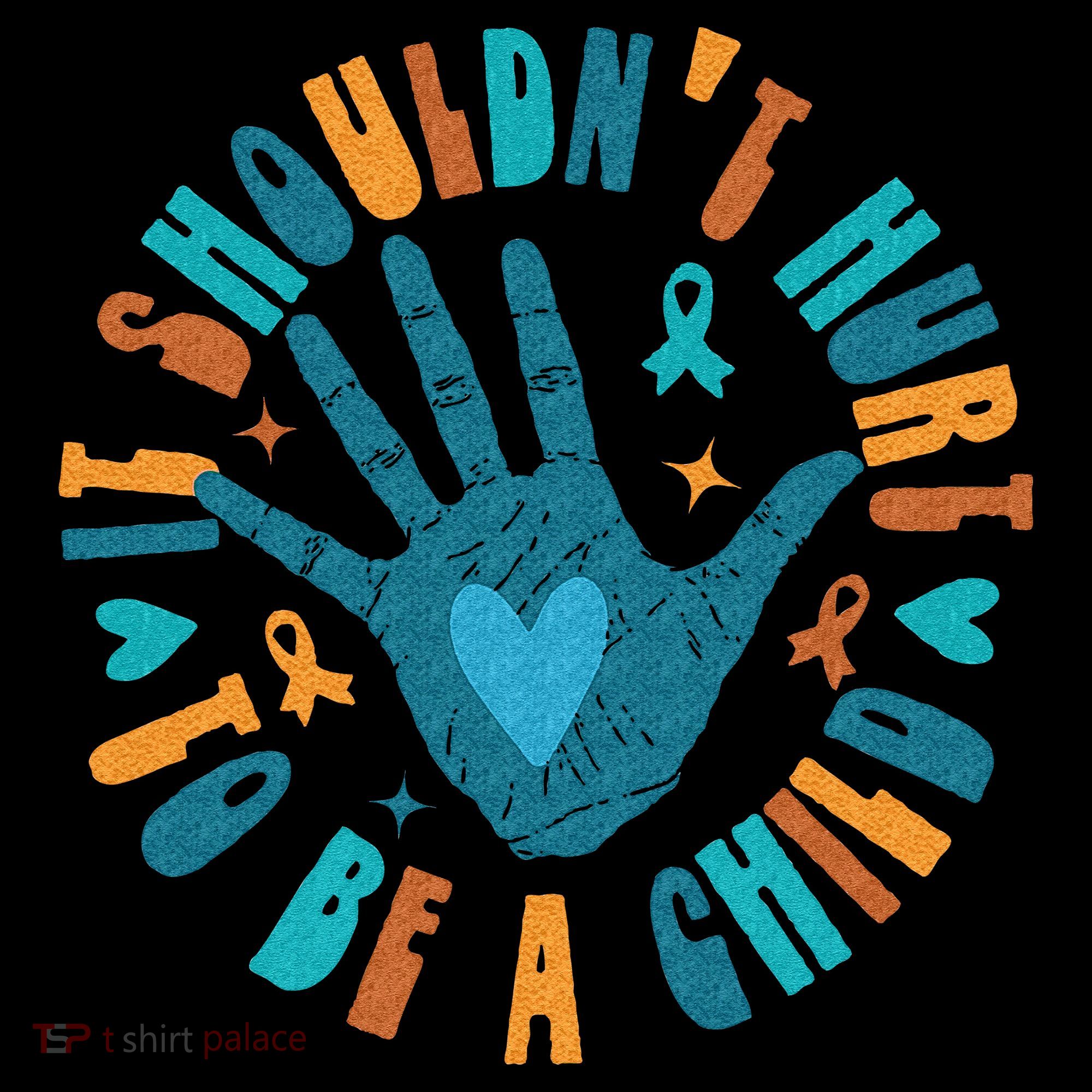 It Shouldnt Hurt To Be A Child Abuse Prevention Awareness Doggie Tank
