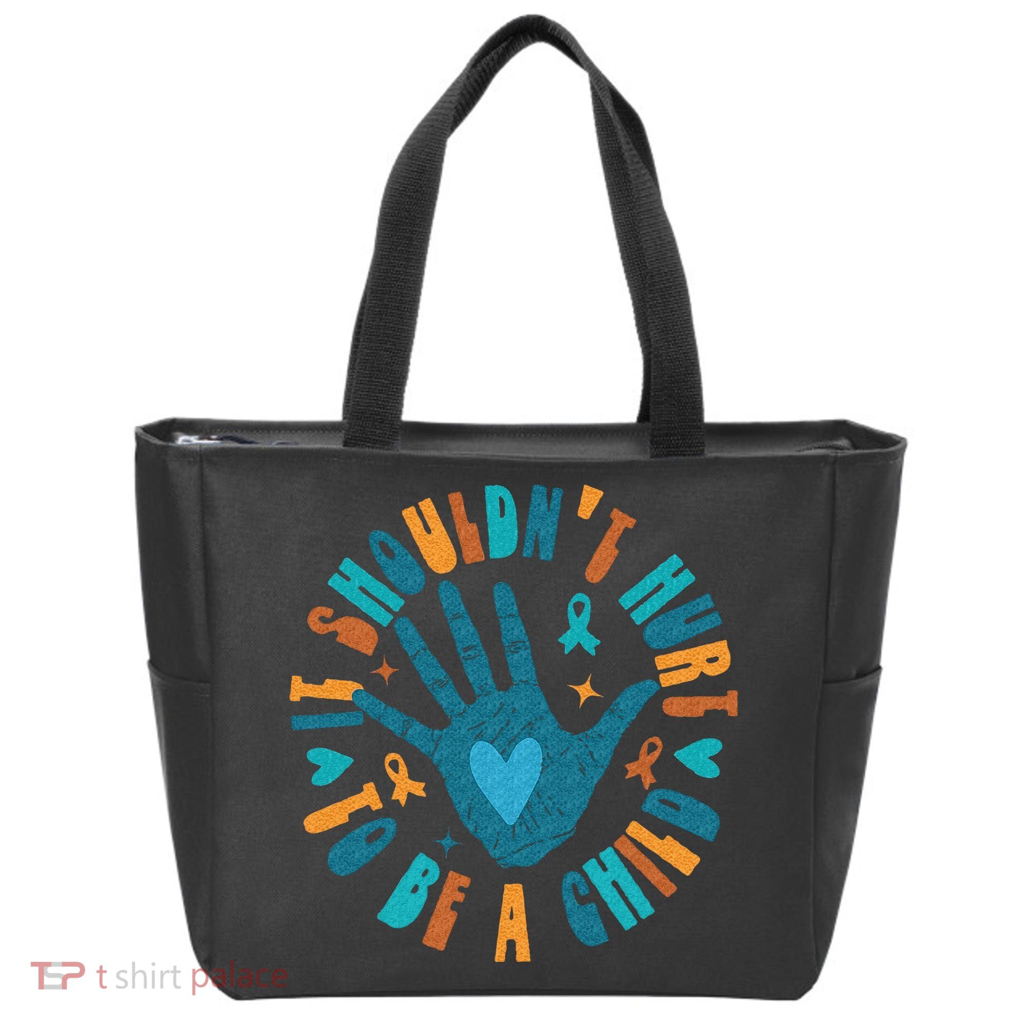 It Shouldnt Hurt To Be A Child Abuse Prevention Awareness Tote Bag
