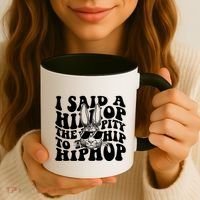 I Said Hip The Hippity To Hop Hip Hop Bunny Easter Coffee Mug thumb 3