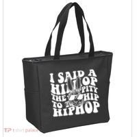 I Said Hip The Hippity To Hop Hip Hop Bunny Easter Tote Bag thumb 2