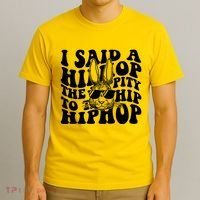 I Said Hip The Hippity To Hop Hip Hop Bunny Easter T-Shirt thumb 3
