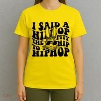 I Said Hip The Hippity To Hop Hip Hop Bunny Easter T-Shirt thumb 4