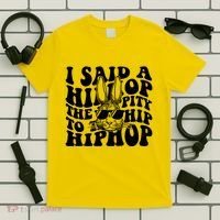 I Said Hip The Hippity To Hop Hip Hop Bunny Easter T-Shirt thumb 5
