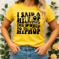 I Said Hip The Hippity To Hop Hip Hop Bunny Easter Women's T-Shirt thumb 2