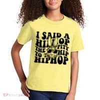 I Said Hip The Hippity To Hop Hip Hop Bunny Easter Kids T-Shirt thumb 2
