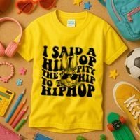 I Said Hip The Hippity To Hop Hip Hop Bunny Easter Kids T-Shirt thumb 3