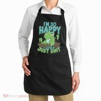 I'm So Happy I Could Just Shit Funny Frog Apron thumb 2