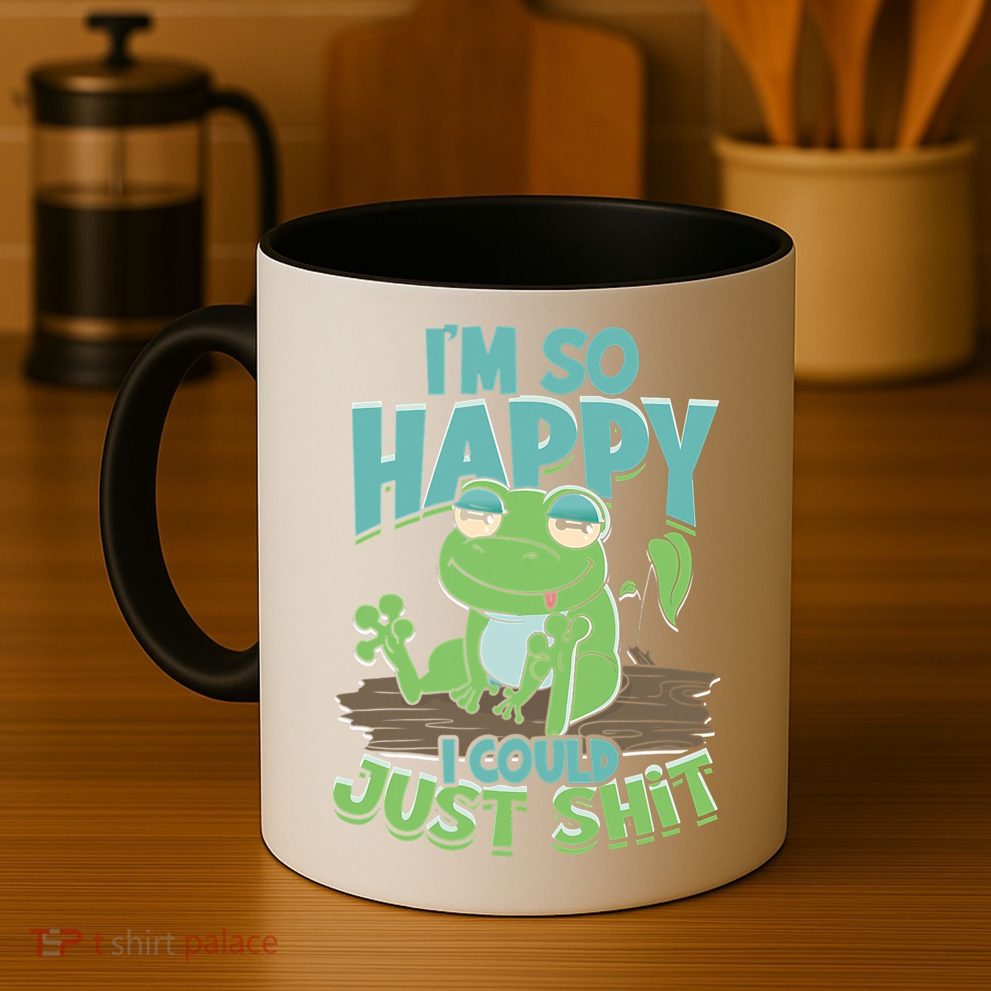 I'm So Happy I Could Just Shit Funny Frog Coffee Mug