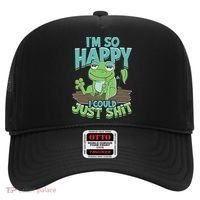 I'm So Happy I Could Just Shit Funny Frog Hat thumb 0