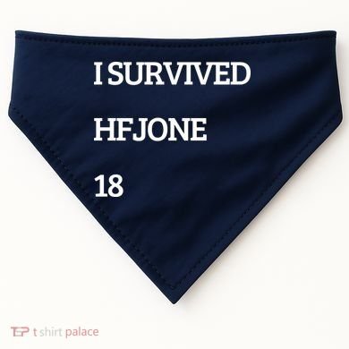I Survive Hfjone 18 USA-Made Doggie Bandana