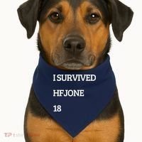 I Survive Hfjone 18 USA-Made Doggie Bandana thumb 1
