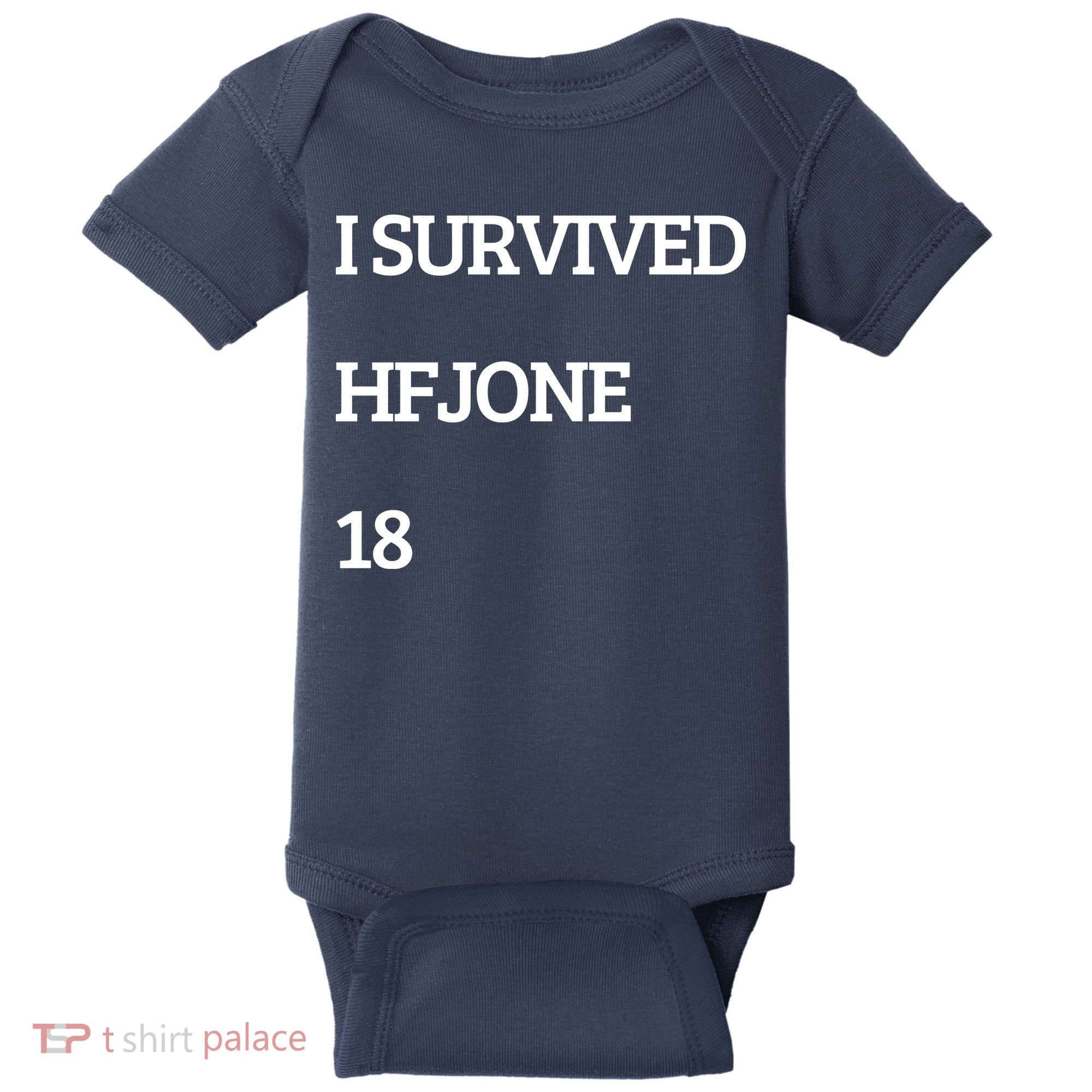 I Survive Hfjone 18 Baby Bodysuit