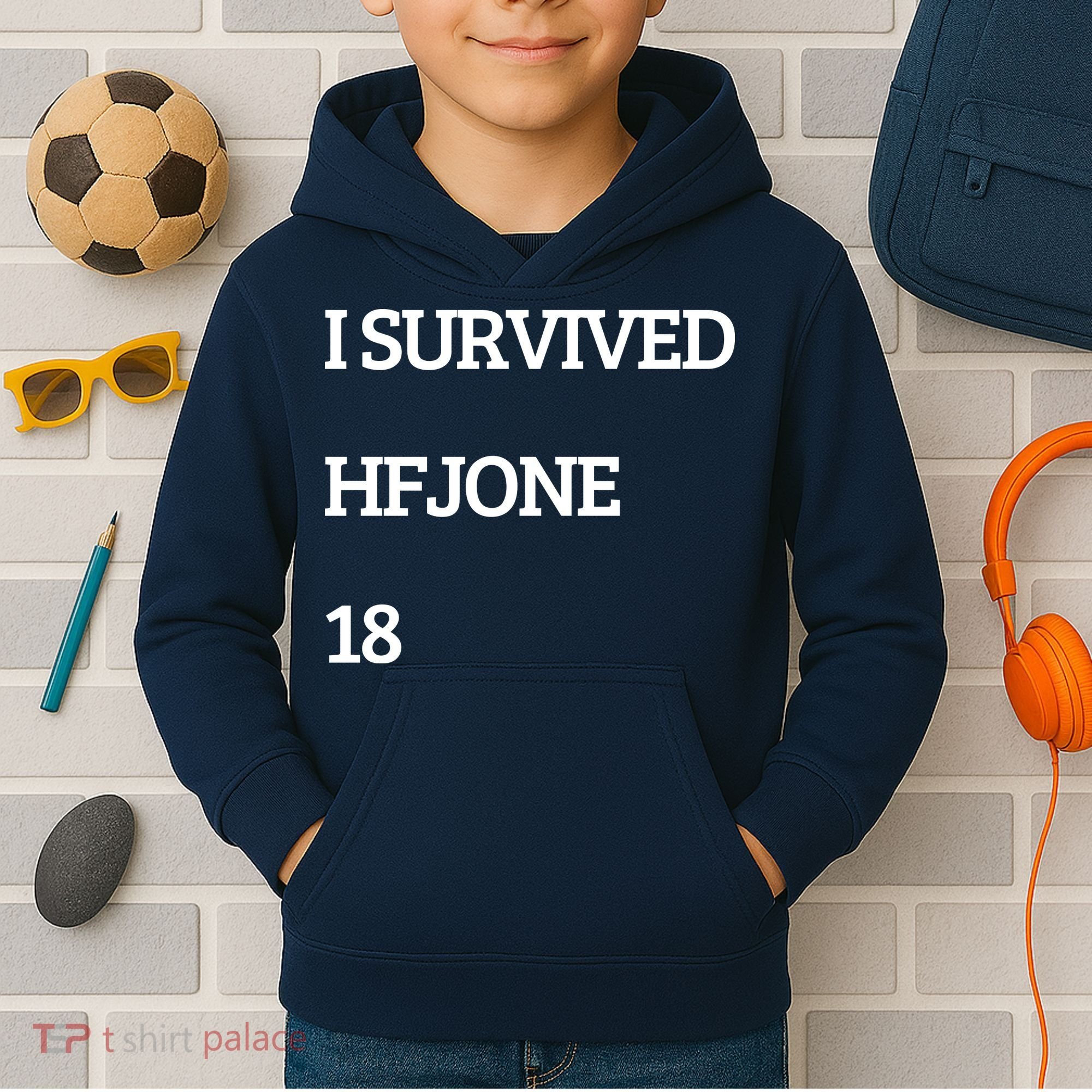 I Survive Hfjone 18 Kids Hoodie