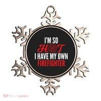 Im So Hot I Have My Own Firefighter Wife Gift Ornament thumb 0