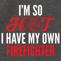 Im So Hot I Have My Own Firefighter Wife Gift Vector Backpack thumb 2