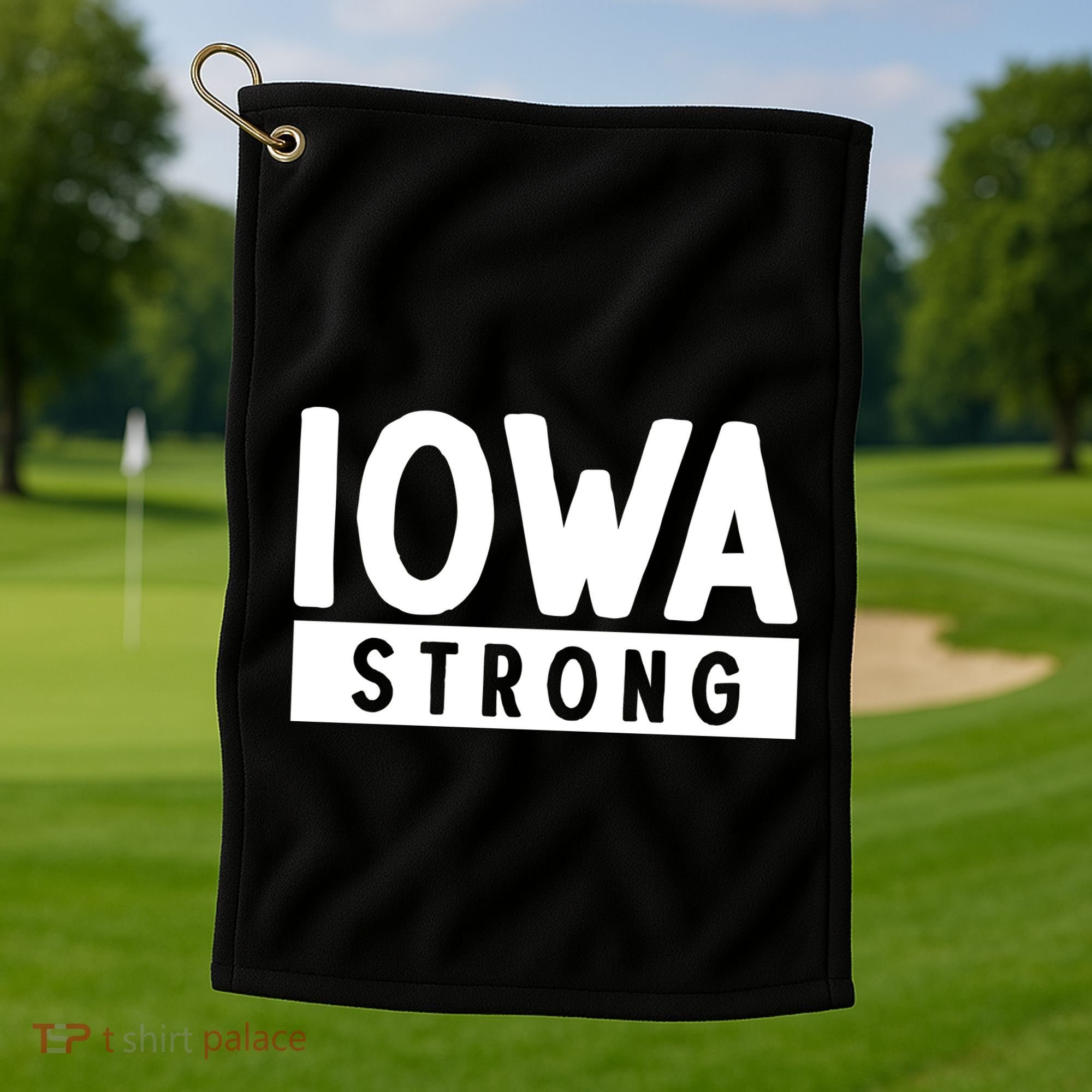 Iowa Strong Golf Towel