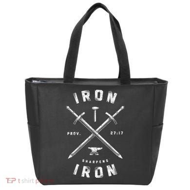 Iron Sharpens Iron Tote Bag