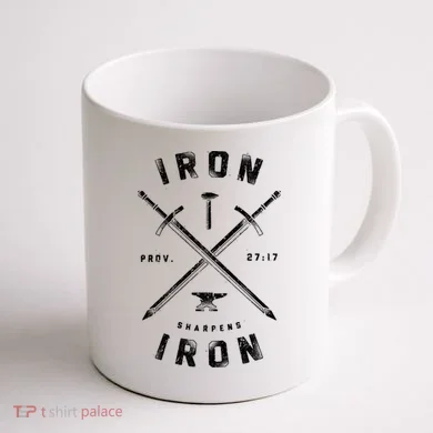 Iron Sharpens Iron Coffee Mug back