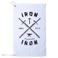 Iron Sharpens Iron Golf Towel thumb 0