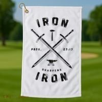 Iron Sharpens Iron Golf Towel thumb 1