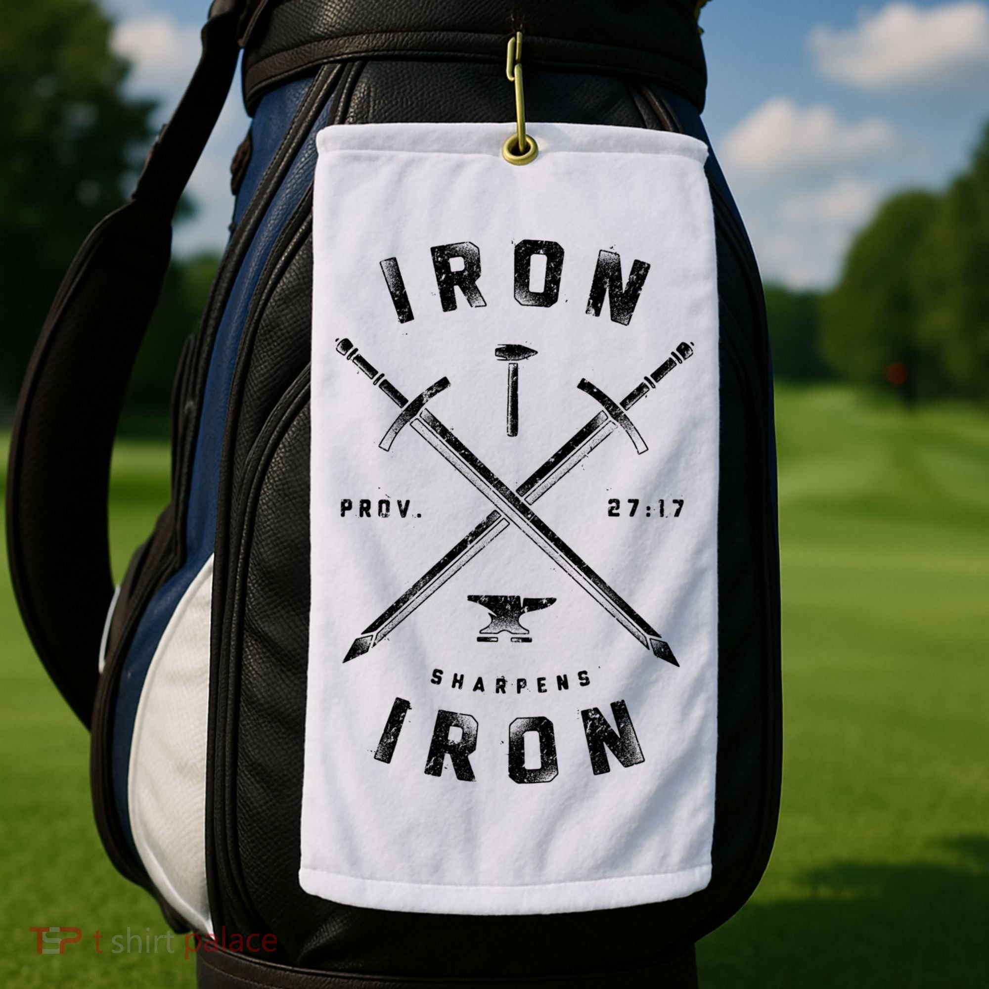 Iron Sharpens Iron Golf Towel
