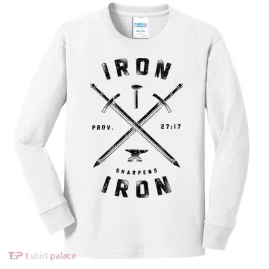 Iron Sharpens Iron Kids Long Sleeve Shirt