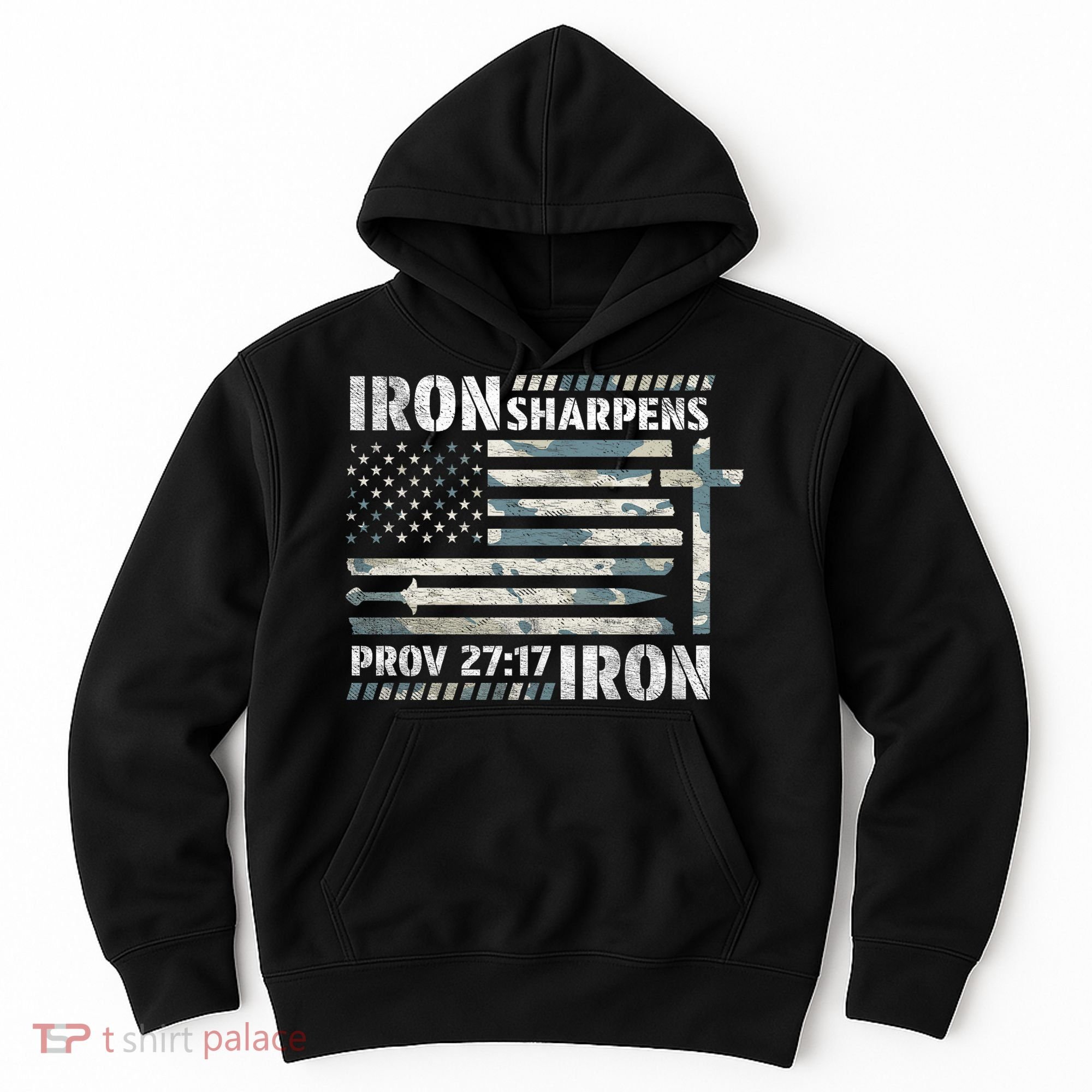 Iron Sharpens Iron Proverbs Bible Verse Christian Hoodie