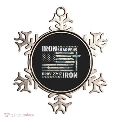 Iron Sharpens Iron Proverbs Bible Verse Christian Ornament