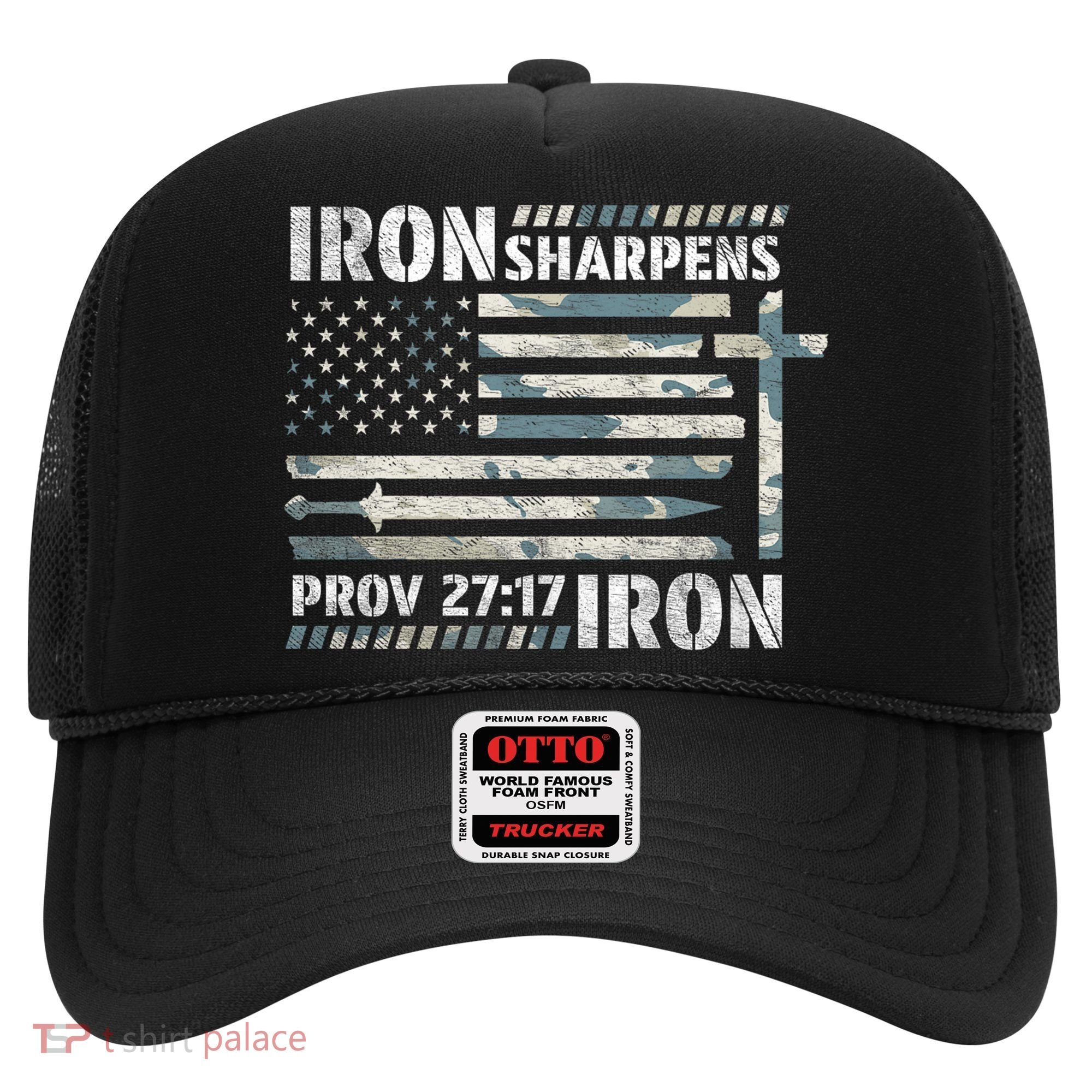 Iron Sharpens Iron Proverbs Bible Verse Christian Hat