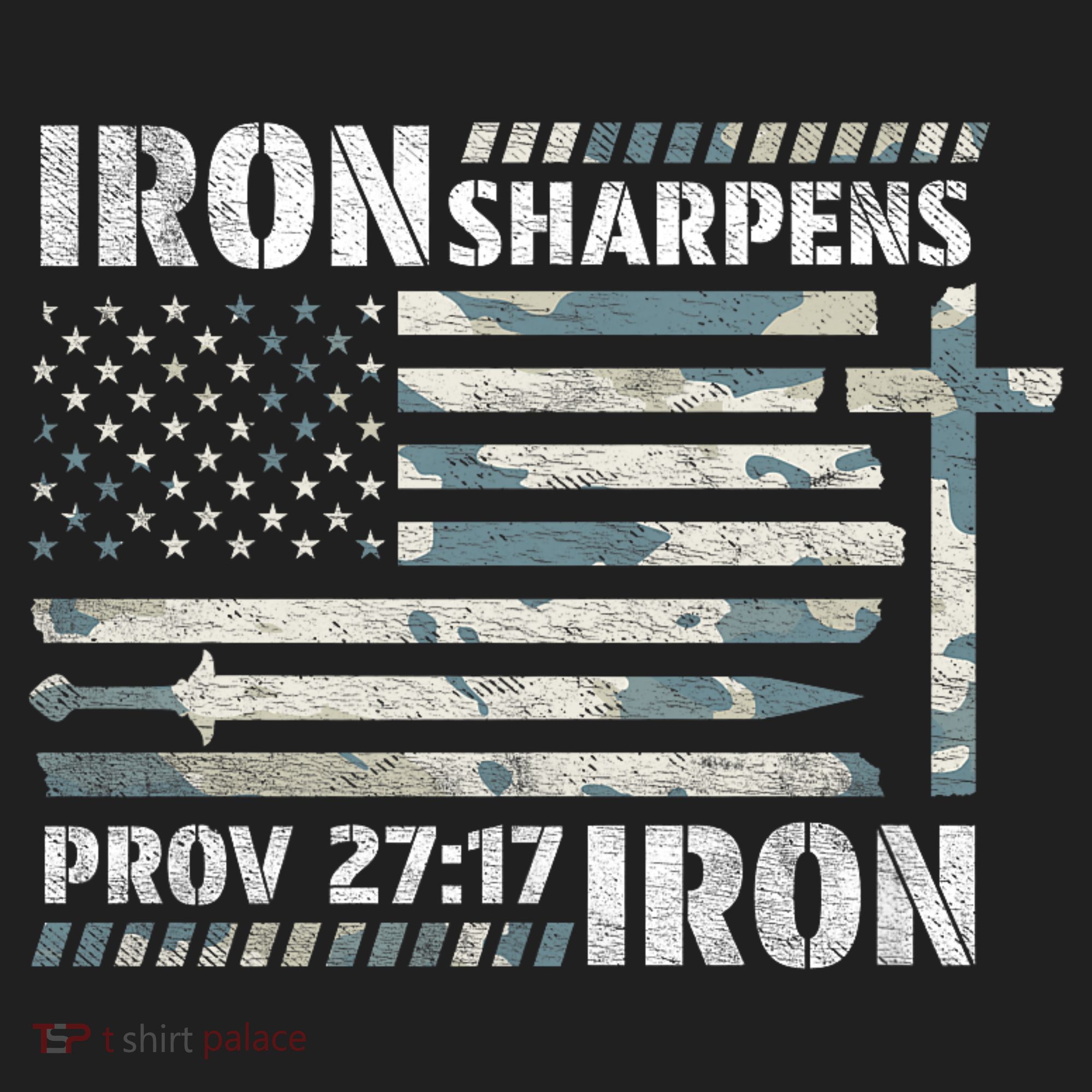 Iron Sharpens Iron Proverbs Bible Verse Christian Golf Towel