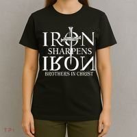 Iron Sharpens Iron Brothers In Christ T-Shirt thumb 4