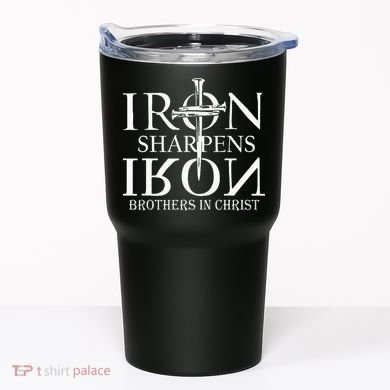 Iron Sharpens Iron Brothers In Christ Tumbler