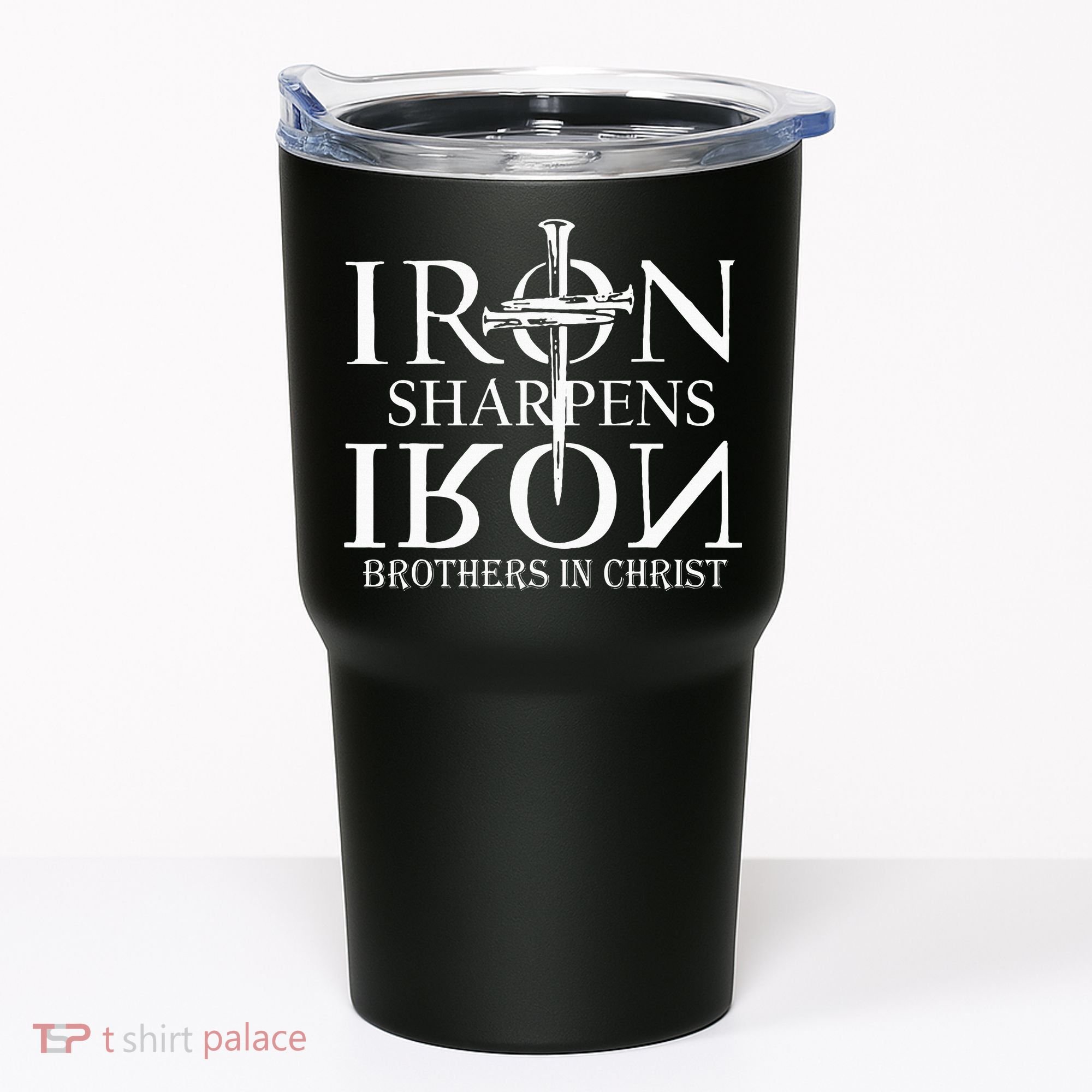 Iron Sharpens Iron Brothers In Christ Tumbler