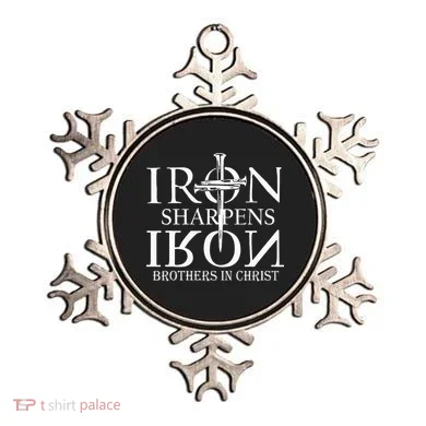 Iron Sharpens Iron Brothers In Christ Ornament