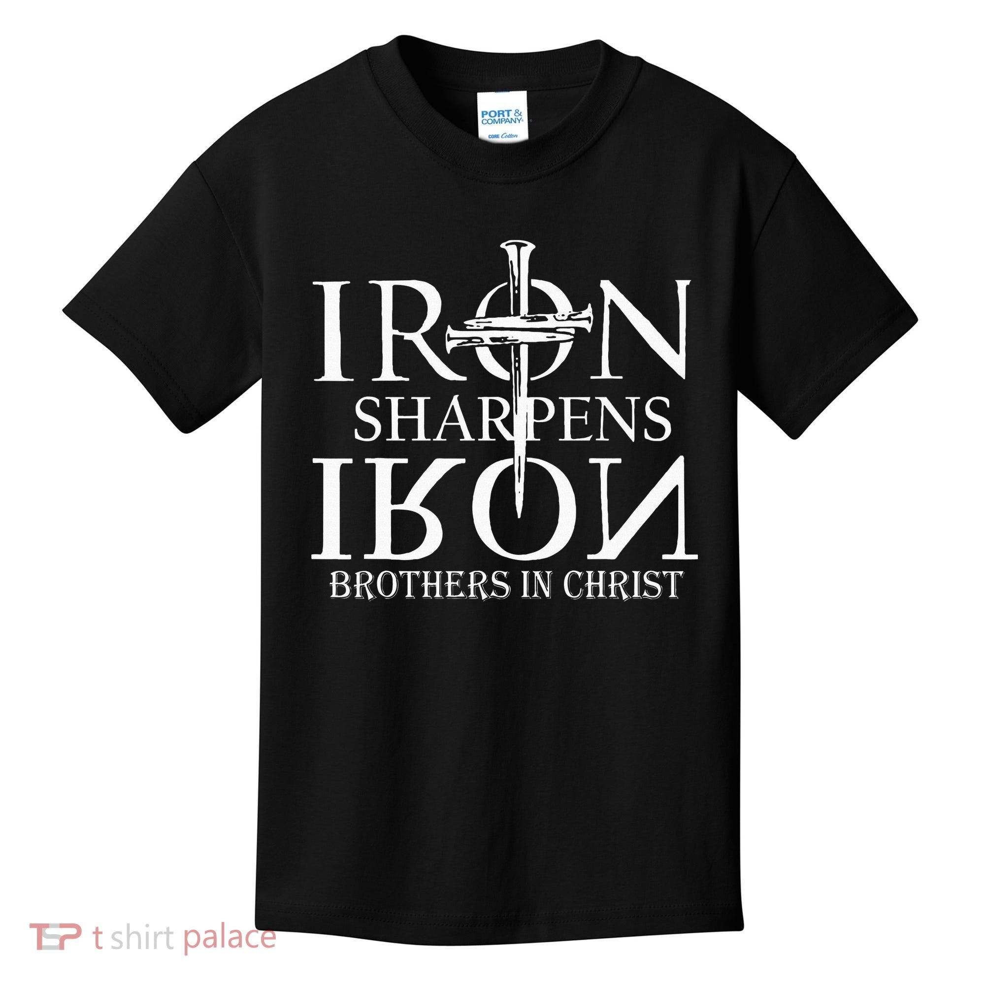 Iron Sharpens Iron Brothers In Christ Kids T-Shirt
