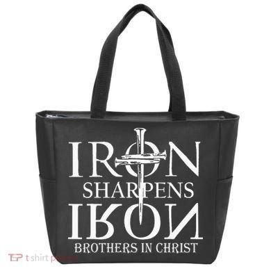 Iron Sharpens Iron Brothers In Christ Tote Bag