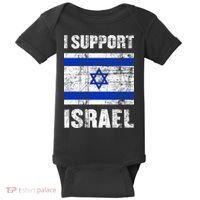 I Support Israel We Stand With Israel I Stand With Israel Baby Bodysuit thumb 0