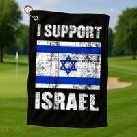 I Support Israel We Stand With Israel I Stand With Israel Golf Towel thumb 1