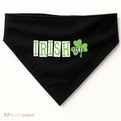 Irish Shamrock Irishish USA-Made Doggie Bandana
