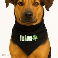 Irish Shamrock Irishish USA-Made Doggie Bandana thumb 1