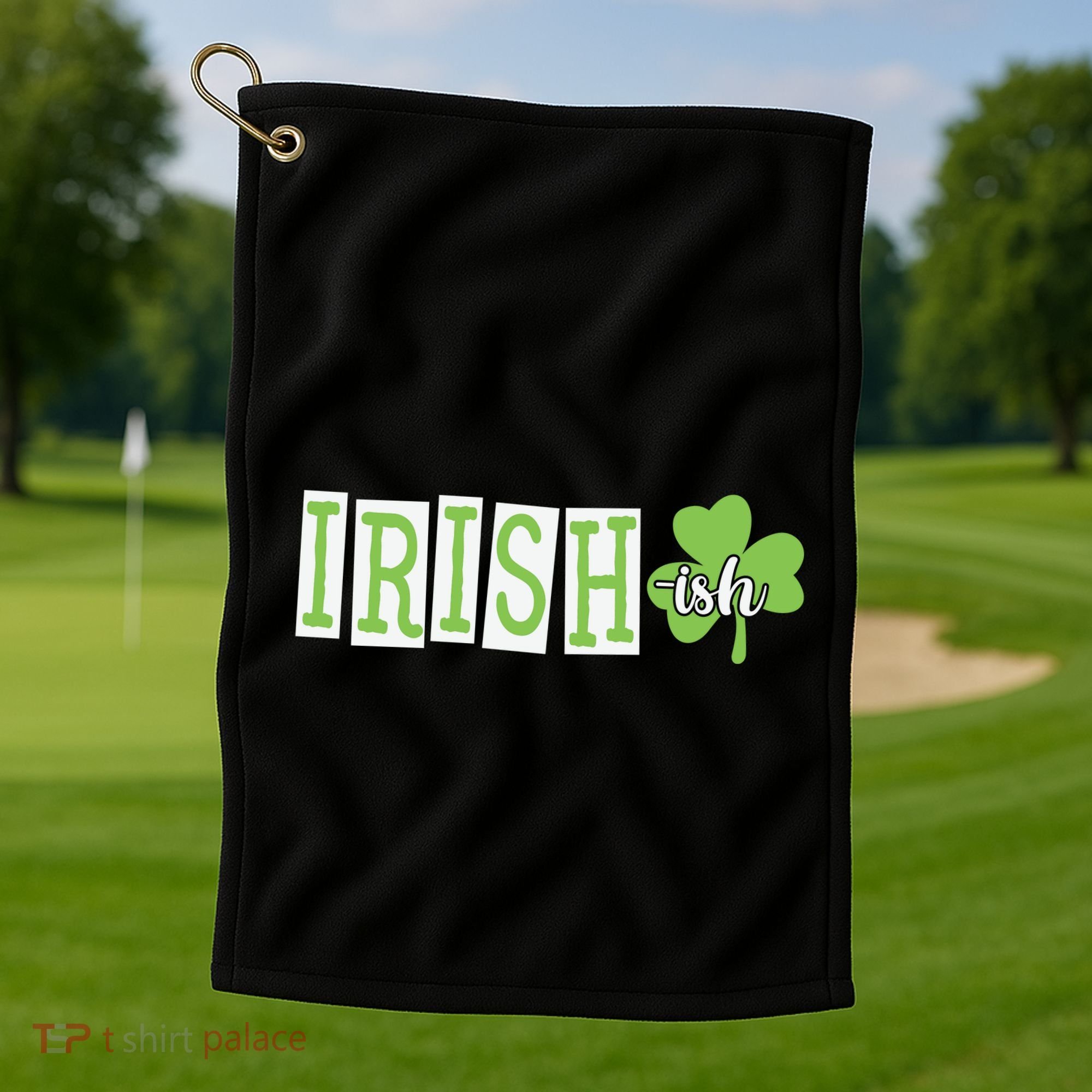 Irish Shamrock Irishish Golf Towel