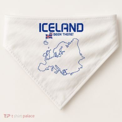 Iceland Souvenir USA-Made Doggie Bandana