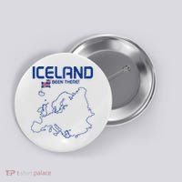 Iceland Souvenir Button thumb 0