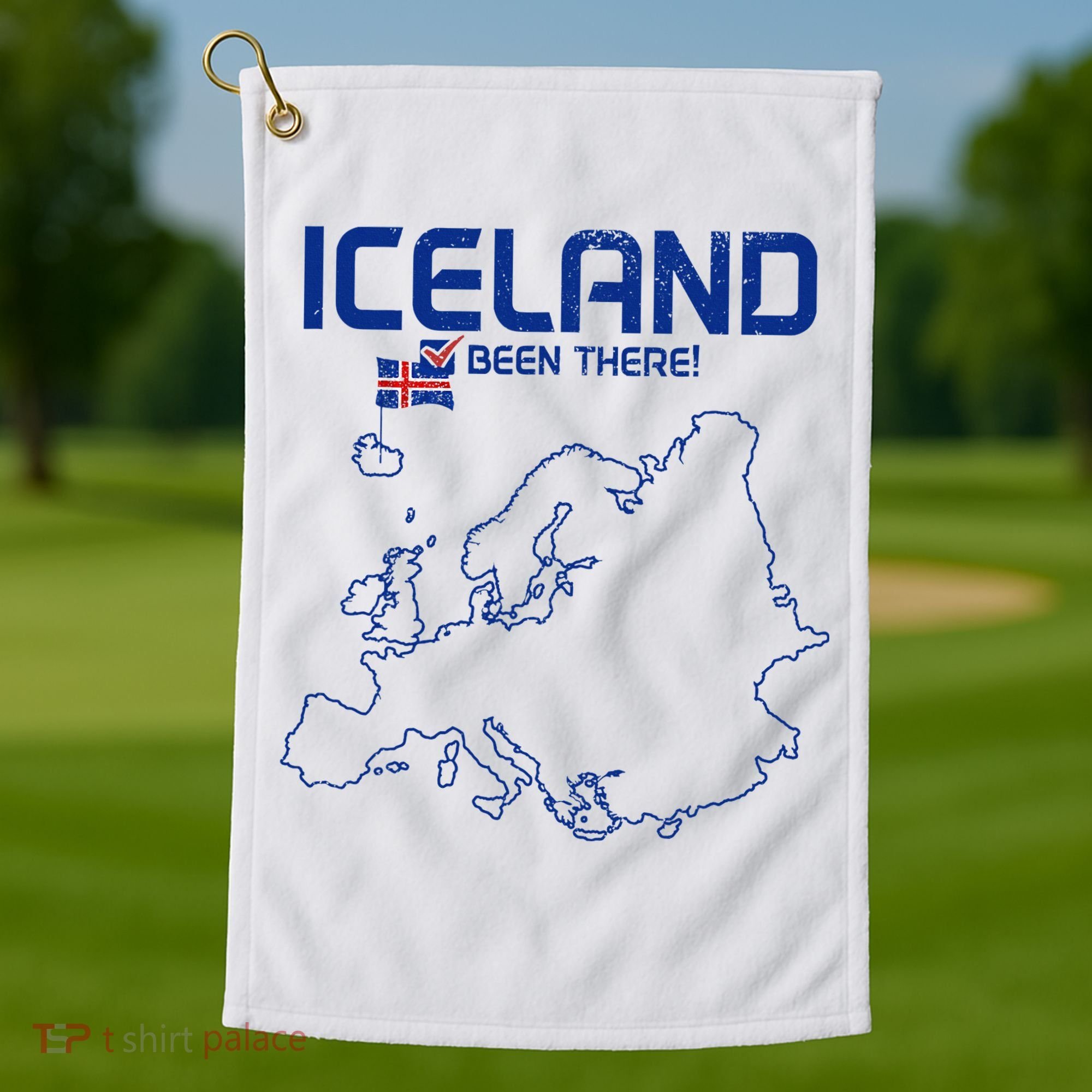 Iceland Souvenir Golf Towel