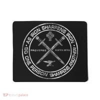 Iron Sharpens Iron Proverbs 2717 Christian Quote Mousepad thumb 0